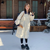 【现货】90白鸭绒牛仔拼接翻领羽绒服157-3315-P385K578，女装羽绒服，浙宝157（原165A）