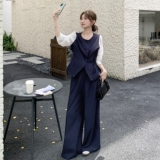【现货】假两件拼接衬衫阔腿裤套装157-2228-P145K208，女装套装/套裙，浙宝157（原165A）