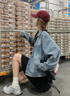 【现货】设计感竖纹牛仔外套 157-8181-P135-K188