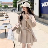 中长款立领风衣外套女2025秋季新款小个子韩系高级感日系休闲大衣，女装风衣，浙宝157（原165A）