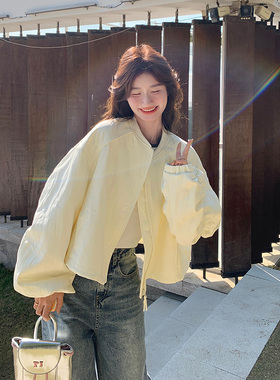 【数据好！现货】 褶皱肌理感棒球服短外套 157-8876-P135-K198