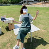 2025时尚新款夏季韩版复古宽松牛仔背带裙慵懒感小众牛仔连衣裙潮，女装连衣裙，浙宝157（原165A）