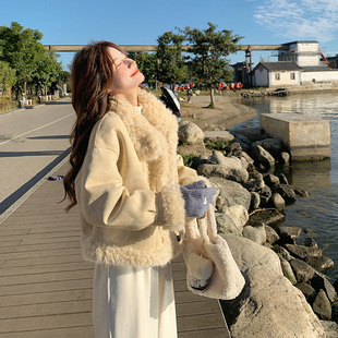 皮毛一体羊羔毛外套 现货 157 8863 K268 P185 数据好