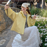 【数据好！现货】设计感双拉链冲锋衣外套157-9026-P145-K218，女装短外套，浙宝157（原165A）