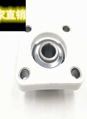 塑料尼龙方形白色轴承座带不锈钢外球面轴承F204 205 206 207 208