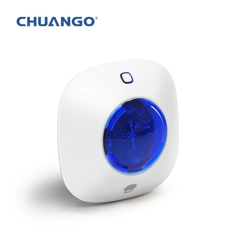 创高家超智联AI声光报警器WS-105S防盗报警器门窗迷你报警器