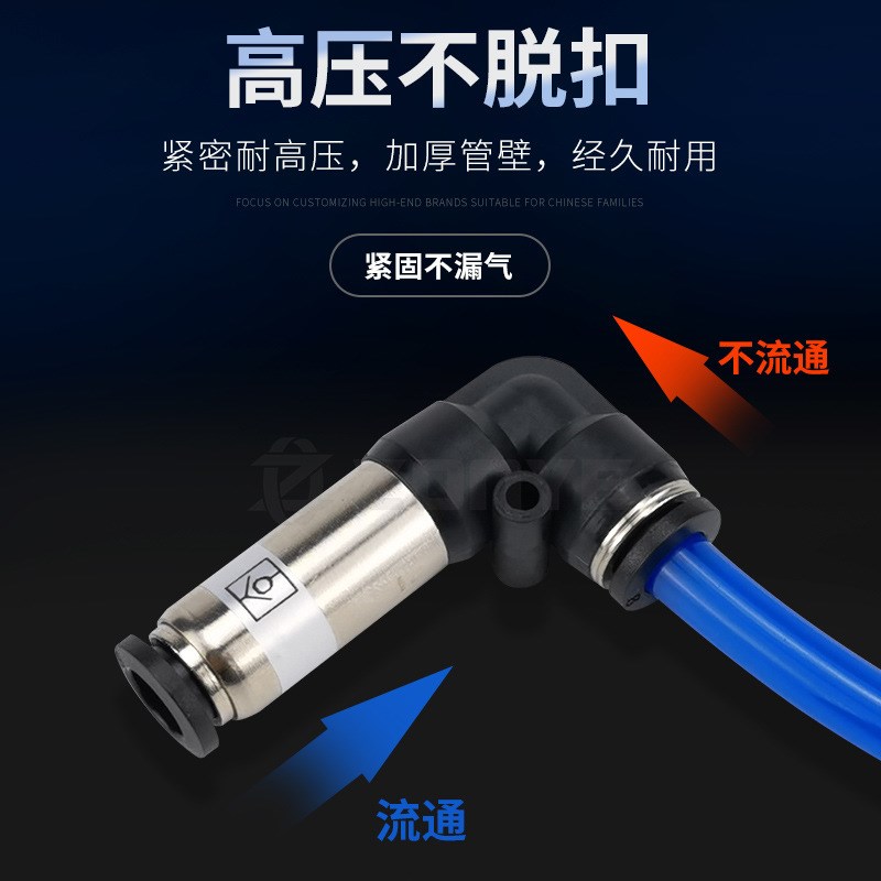 单向阀气动接头SPU6逆止回阀AKH08-00气管快插直通弯头SPV10/