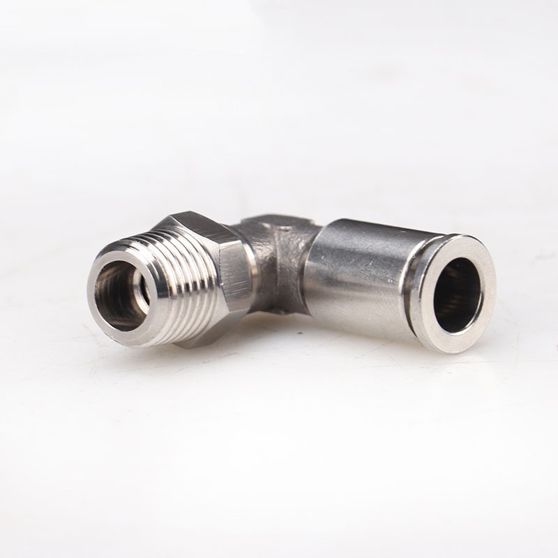 304不锈钢接头PL8-02气管接头PL10-C03快插气动外丝PL12-04 6-01M