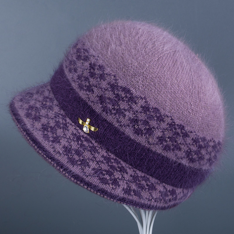 老人帽子女奶奶秋季冬天兔毛线帽针织保暖盆帽中老年妈妈加绒棉帽,服饰配件/皮带/帽子/围巾,帽子,淘宝优惠券,粉丝福利购,淘宝优惠卷