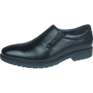 新款作业服皮鞋软底软牛皮干部工作鞋春秋季商务正装皮鞋常服皮鞋