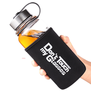 大容量玻璃杯子耐热水杯便携男士水瓶大号创意带过滤泡茶杯1000ml