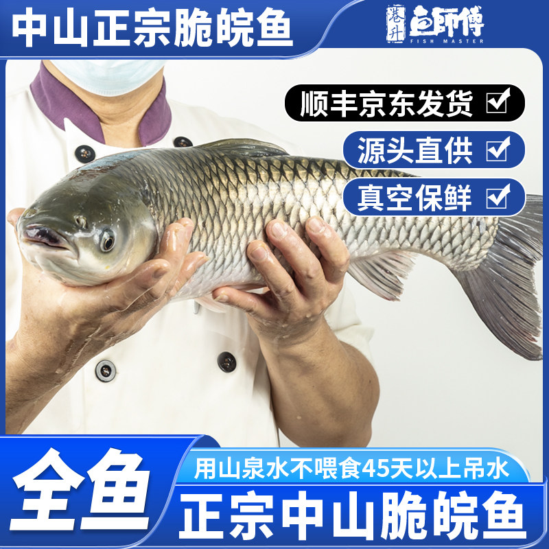 顺丰冷链正宗脆肉鲩山泉水吊水脆皖鱼鲩鱼活鱼分切整条脆肉皖