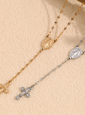 英国george melis欧美气质复古个性项坠镀18k金嘴唇链项链女