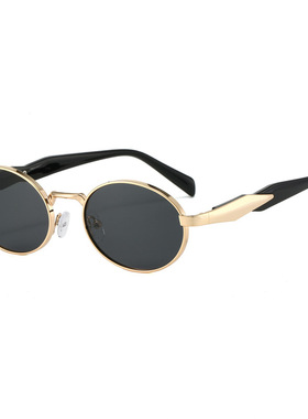 法国CapinKofin新款椭圆框轻奢太阳镜女高级感穿搭防晒墨镜欧美时