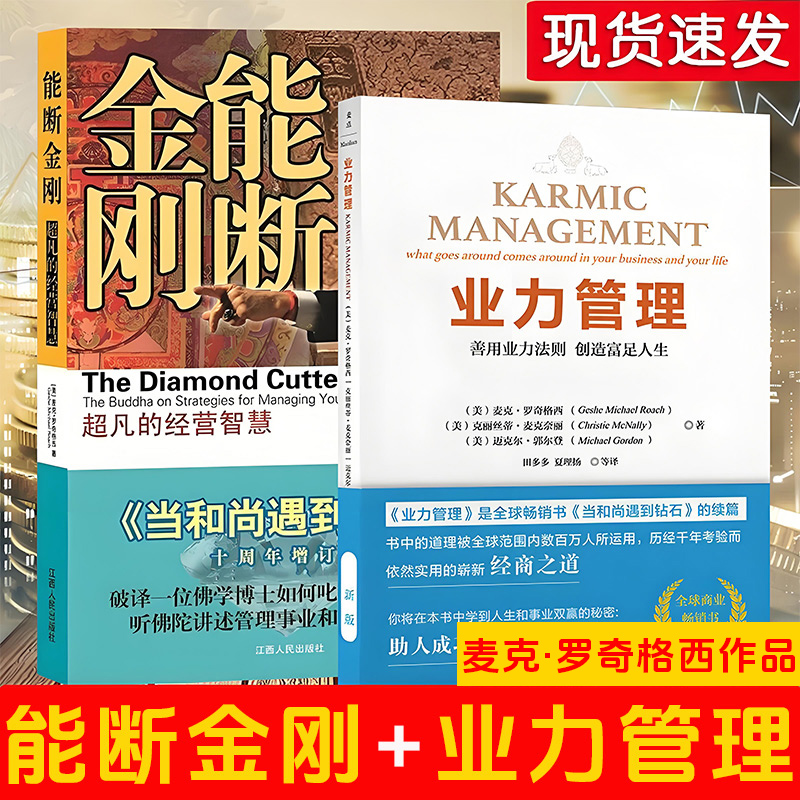 正版现货共2册 业力管理+能断金刚-超凡的经营智慧《当和尚遇到钻石》十周年增订版续篇麦克罗奇格西