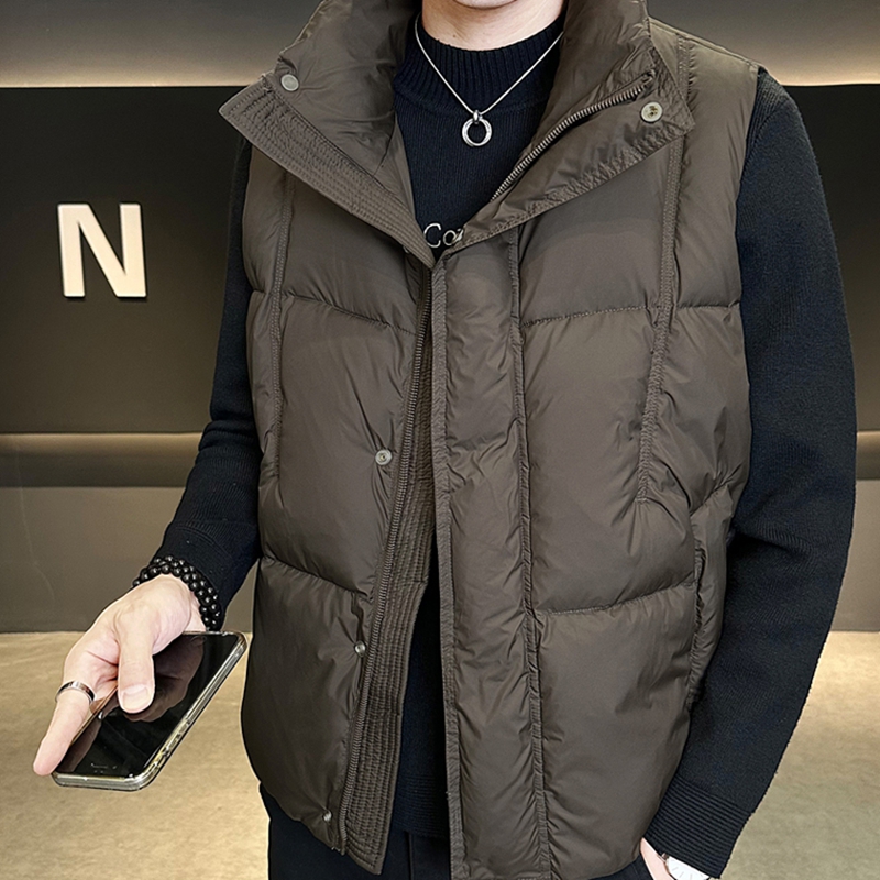 2025秋冬休闲无袖羽绒背心宽松潮