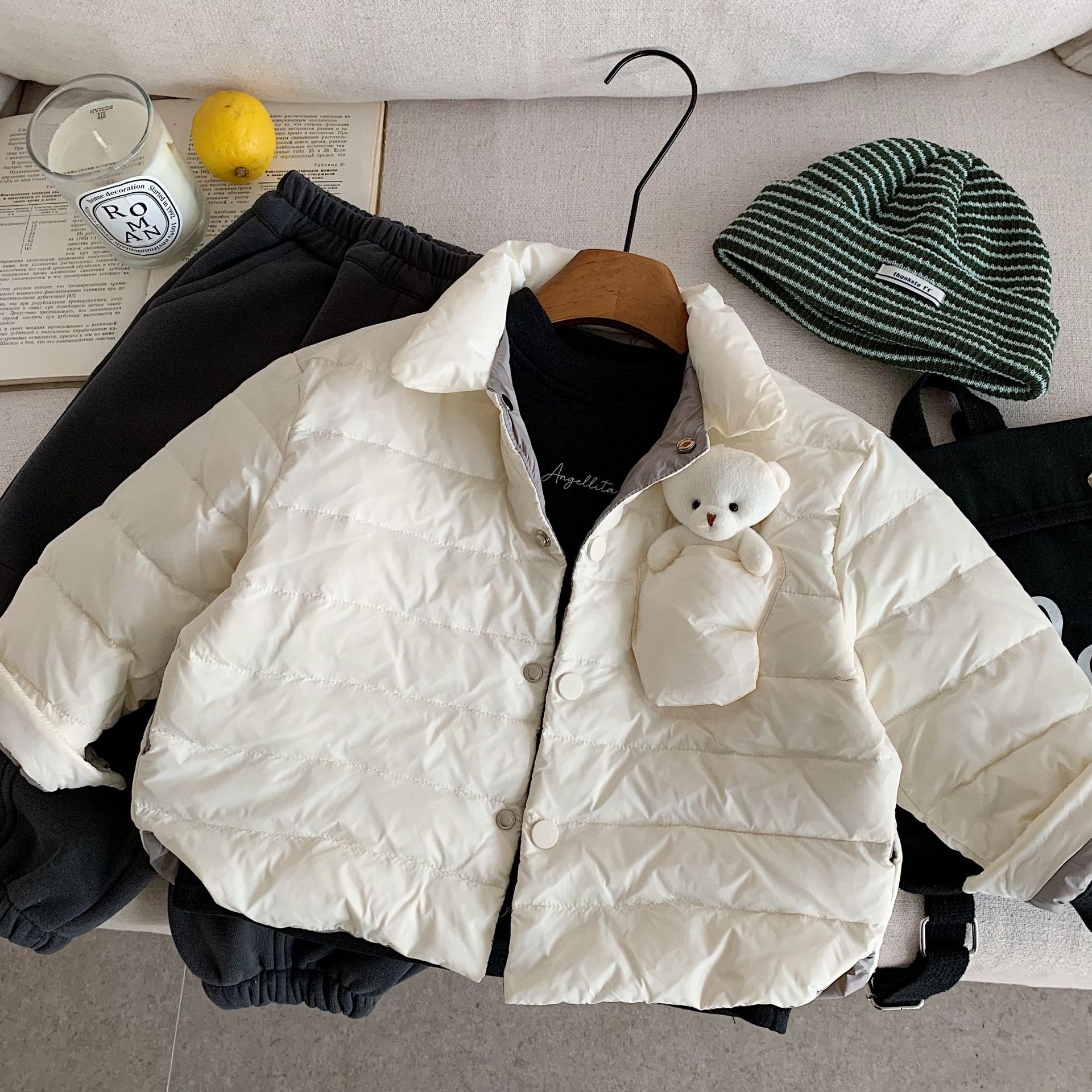 儿童冬季羽绒服韩版立领短款