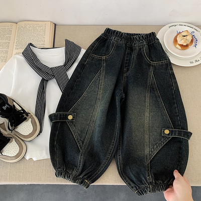 儿童牛仔裤2025新款男童春秋款