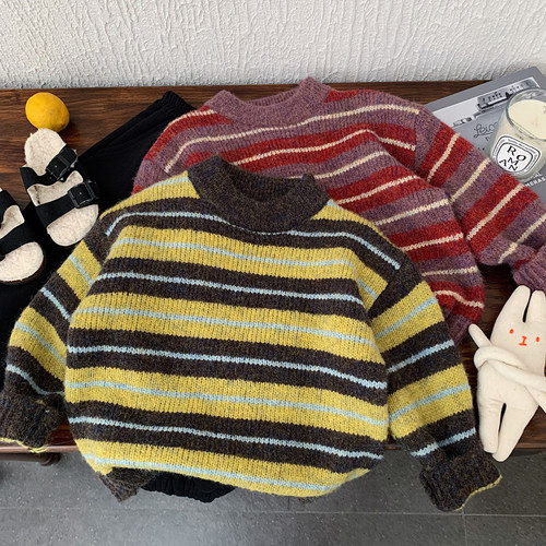 男童毛衣2025新款韩版儿童针织衫