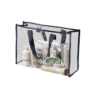 沙滩包防水海边游泳收纳袋洗澡浴室洗漱包透明果冻衣服大容量女