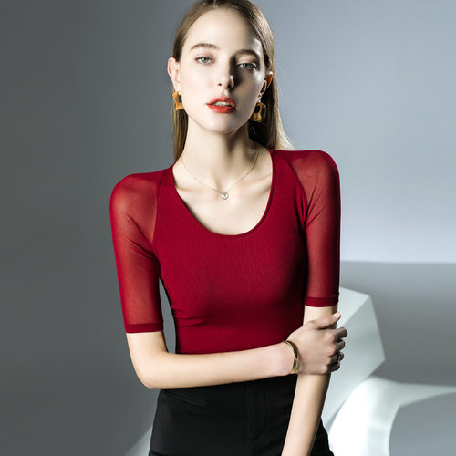 网纱形体训练服装女2026夏新款