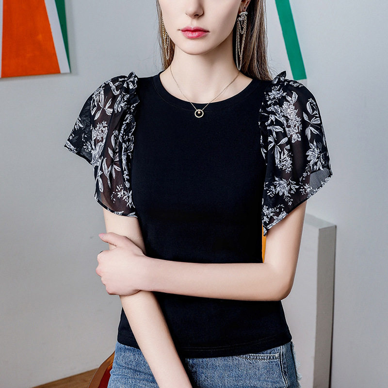 2026夏季新款交谊舞上衣女短袖拉丁衣服摩登国标舞练功服舞蹈练习