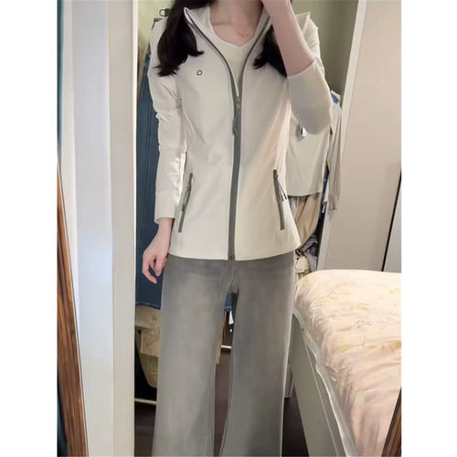 立领防晒衣女修身开衫外套防晒服