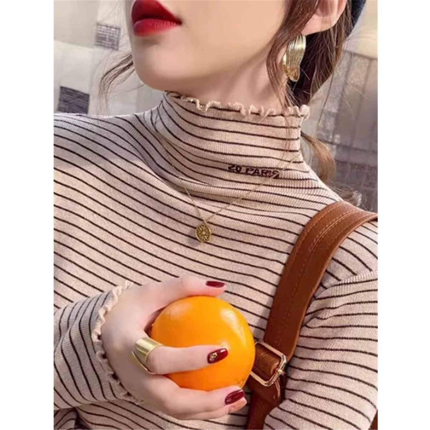 德绒打底衫女长袖t恤内搭上衣服