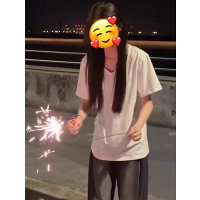 纯棉正肩白色短袖t恤女宽松上衣