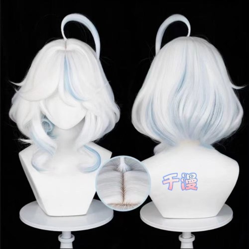 原神 芙宁娜cosplay假发 玫瑰网高温丝 短发款