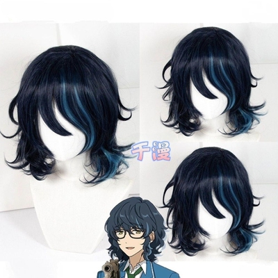 偶像梦幻祭 青叶纺cosplay假发 玫瑰网高温丝