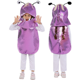 万圣节儿童服装cosplay怪兽物电力公司阿布聚会派对幼儿园演出服