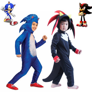 刺猬索尼克衣服搞笑搞怪儿童sonic玩偶服万圣节服装角色扮演出服