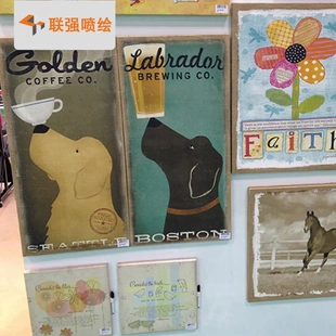 高档卖场广告宣传油画布 厂家直销婚礼宴会高仿油画喷绘