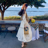 2612p205k328马甲套装女2026春季新款美拉德马夹气质连衣裙两件套，女装连衣裙，2B105