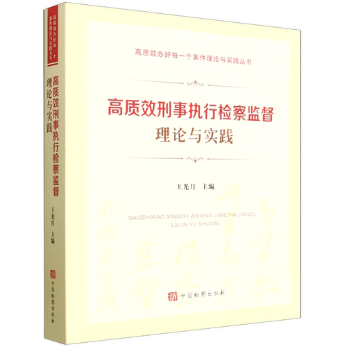 高质效刑事执行检察监督理论与实践