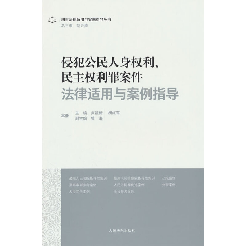 侵犯公民人身权利 民主权利罪案件法律适用与案例指导 书籍/杂志/报纸 司法案例/实务解析 原图主图