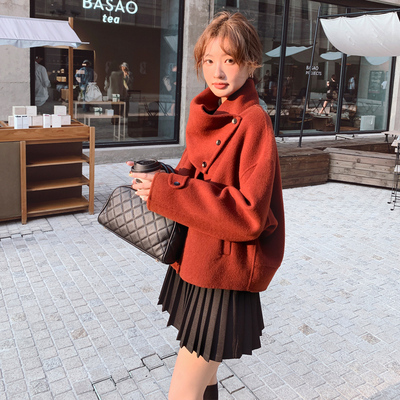 现货主推！！！ 冬季新款短款双面呢羊毛外套2B237-2623-P215K295