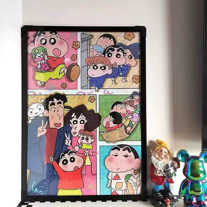 拼图裱框70x50框架1000片拼图相框75大尺寸画框装饰挂墙简约相框