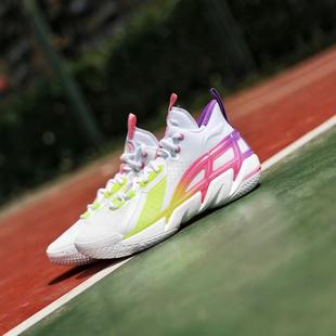 李宁反伍4䨻科技减震防滑耐磨外场水泥地实男款篮球鞋低帮运动鞋