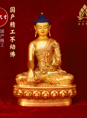 东方纯铜精工居家供奉密宗不动佛