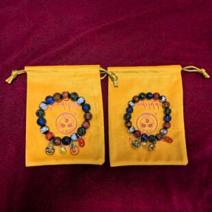 拉萨代请扎基香灰琉璃吞金兽香灰琉璃手串男生女生五色多宝手串