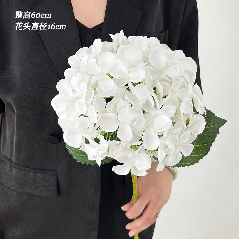 高级单枝3仿真绣球花假花装饰插花钻石绣球婚庆花材摆件客厅