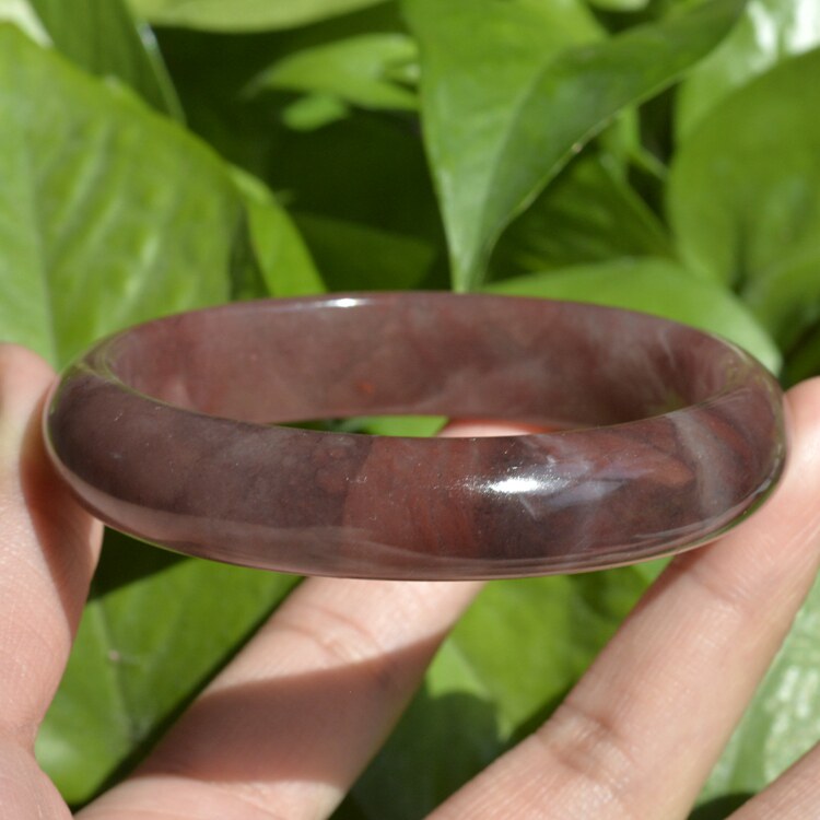 1#内径60.5圈正品纯天然新疆金丝玉紫罗兰手镯紫色紫气东来