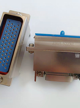 J36A-52ZKL J36A-52ZJL 矩形连接器52芯插座针孔带护线尾罩接插件