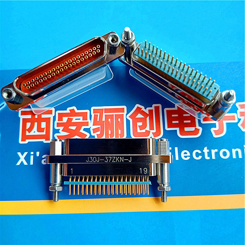 J30J-37ZKNP5-J J30J-37ZKN-J 矩形连接器插头插座 焊板1.27*2.54