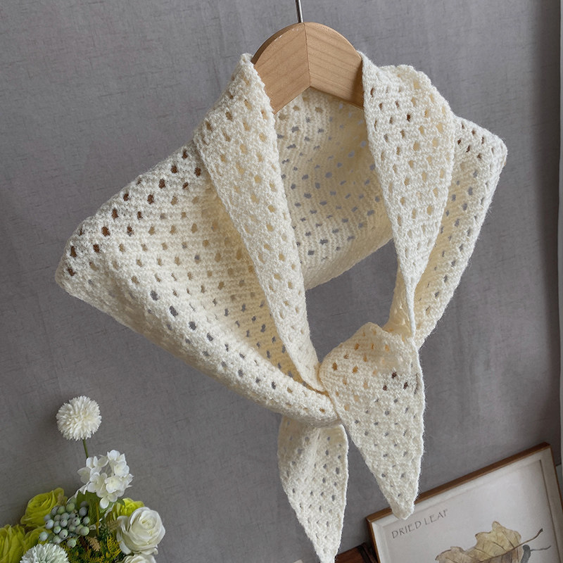 清新镂空羊毛混纺针织秋季旅游披肩女秋冬纯色薄款毛线三角巾乳白,服饰配件/皮带/帽子/围巾,围巾/丝巾/披肩,淘宝优惠券,粉丝福利购,淘宝优惠卷