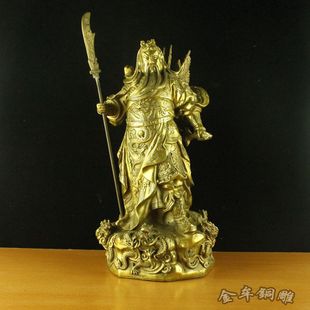 关公铜像摆件武财神爷武圣像佛像大号 礼品工艺品摆件
