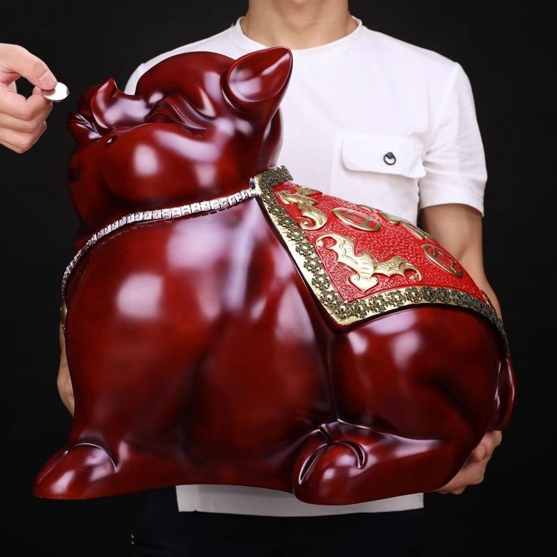 猪摆件存钱罐十二生肖储钱罐大号创意开业礼品储蓄罐乔迁新居礼品,家居饰品,桌面摆件,淘宝优惠券,粉丝福利购,淘宝优惠卷