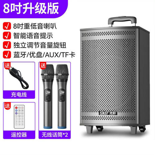 先科（SAST）音响户外广场舞拉杆k歌音箱移动便携唱歌跳舞叫卖扩